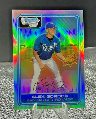 Alex Gordon 2006 Bowman Chrome 1st Refractor /500 Kansas City Royals #BC1 - Image 1 of 3