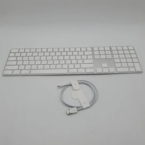 Apple Magic Keyboard with Numeric Keypad, US English - White (MXCJ3LL/A) - Zdjęcie 1 z 3