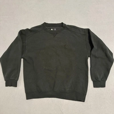 Sudadera Starter Peso Pesado Cuello Redondo Mangas Largas Negra Para Hombre Talla M Foto 1 de 4