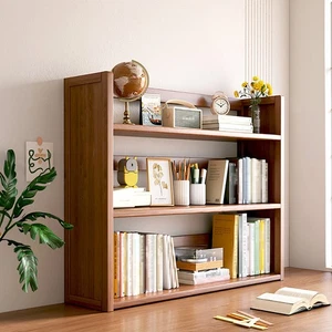 2/3 Tiers Bamboo Wood Bookcase Storage Shelf Rack Stand Display Shelving Unit UK - Picture 1 of 26