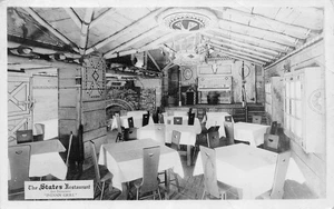 Postal de colección RPPC THE STATES RESTAURANT San Francisco, CA Indian Grill 1939 - Imagen 1 de 1