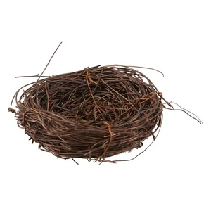 Handmade Vine  Bird Nest Home Nature Craft Holiday for Photo Garden7563 - Picture 1 of 9
