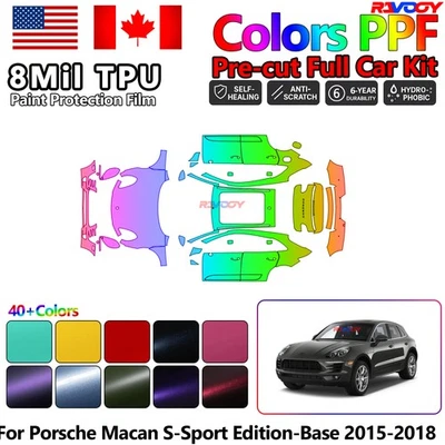 Película de protección de pintura PPF para Porsche Macan S-Sport Edition-Base 2015-2018 Foto 1 de 4
