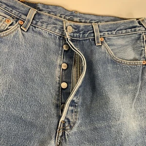 Vintage 90’s Made USA Classic Levis 501 Button Fly Blue Jeans 36x30 Fits 34x29 - Bild 1 von 11
