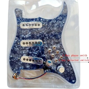 Loaded Strat Pickguard Burns London Vintage Tri-Sonic SSS Alnico Pickups - Imagen 1 de 8
