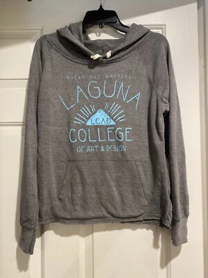 Женская толстовка с капюшоном LCAD Laguna College Of Art & Design средний размер серая B94 - Изображение 1 из 4