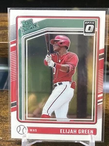 2024 Donruss Optic Rated Prospect #161 Elijah Green - Washington Nationals - Picture 1 of 3