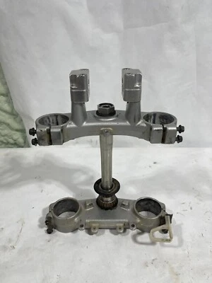 Yamaha YZ250F 2003 horquillas delanteras inferior superior triple árbol abrazadera de vástago fabricante original Foto 1 de 4