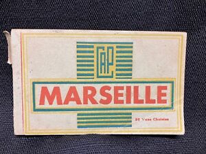 MARSEILLE France - Book of 20 Antique RPPC Postcard Booklet RARE 1880-1910 b