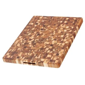 Tabla de cortar bloque de carnicero Teakhaus - tabla de cortar de madera grande - extremo de teca - Imagen 1 de 7