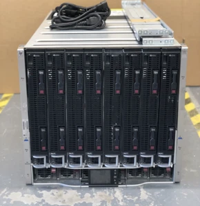 HP C7000 G3 8x HP BL660c Gen8 256-Cores 512GB RAM 10GbE Blade Server Solution - Picture 1 of 2