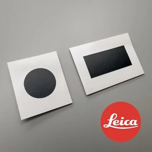 Autocollant vinyle de couverture logo premium Leica M6 point et texte premium | Noir - Photo 1/3