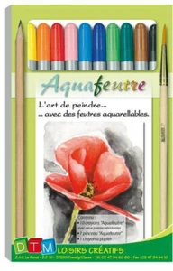 Set Of Felts Watercolor Aquafeutre - Picture 1 of 1