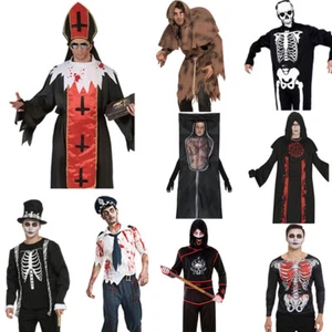 Mens Adult Halloween Costume Horror Zombie Dress up Cosplay Party - Picture 1 of 19
