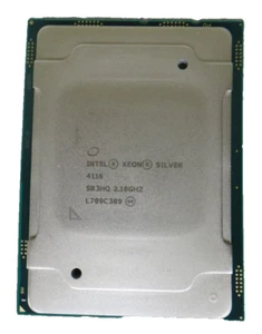 Intel Xeon Silver 4116 2.10 GHz 12-Core 16.5 MB LGA3647 CPU Server SR3HQ - Picture 1 of 2