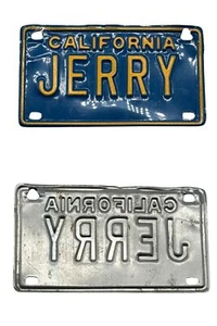 California Jerry Novelty Metal License Plate Sign 4x2 in - Bild 1 von 3