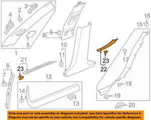 GM OEM 16-19 CTS Pillars, Rocker Floor Interior Trim-Scuff Plate 23120051 - Picture 1 of 2
