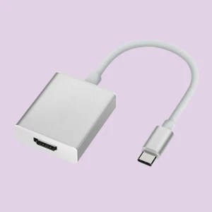 USB Typ C Adapter auf HDMI, USB-C auf HDMI Adapterkabel unterstützt 4K UHD - Bild 1 von 4
