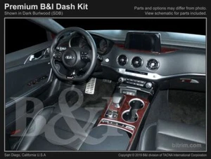 KIA STINGER REAL CARBON FIBER DASH KIT (2019-2023) 21 PC KIT - Picture 1 of 6
