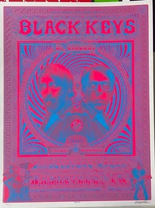 Best psychedelic Black Keys Poster. Nashville, 2014 by EMEK - Picture 1 of 1