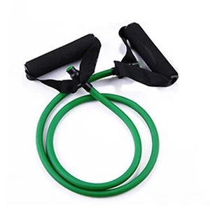 Bandas de resistencia de látex de fitness de 1 pieza color verde cuerda elástica de entrenamiento de 3,9 pies - Imagen 1 de 8