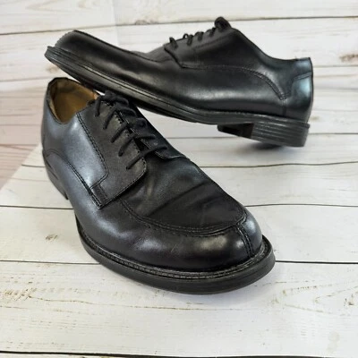 Croft & Barrow Carlton черный кожаный широкий шнурует вверх мужские туфли размер 9 широкий - Изображение 1 из 4