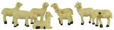 Handbemalte Krippenfiguren Schafe, 7-tlg., ca. 4 cm, für 7-9 cm Figuren