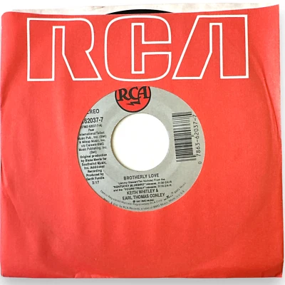 Keith Whitley – Brotherly Love B/W Backbone Job (New 7" 45 rpm) - Image 1 of 4