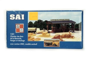 MAQUETTES SAI 131 KIT HO H0 1:87 French Timberyard, shed, contains a UNIC lorry - Picture 1 of 4