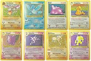 Pokemon Trading Cards 1ST FIRST EDITION Uncommon & Common Fossil Set 46-62 /62 - Picture 1 of 1