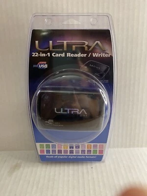 NEW SEALED ULTRA ALL IN ONE CARD READER/WRITER ULT31803 with USB cable - Image 1 of 3