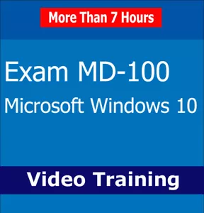 Microsoft MD-100 Windows 10 EXAM Certification Video Training Course Tutorials - Picture 1 of 1