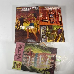 MONSTER SCENES THE VICTIM ALL PLASTIC SNAP TOGETHER MODEL KIT MOEBIUS Incomplete - Picture 1 of 3