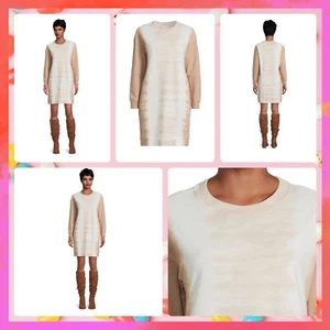 Large Time and Tru Ant Tie Die Women's Garment Wash Sweatshirt Dress - Picture 1 of 8