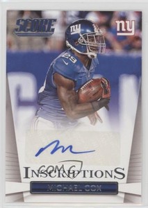 2014 Score Inscriptions Michael Cox #I-MC Auto