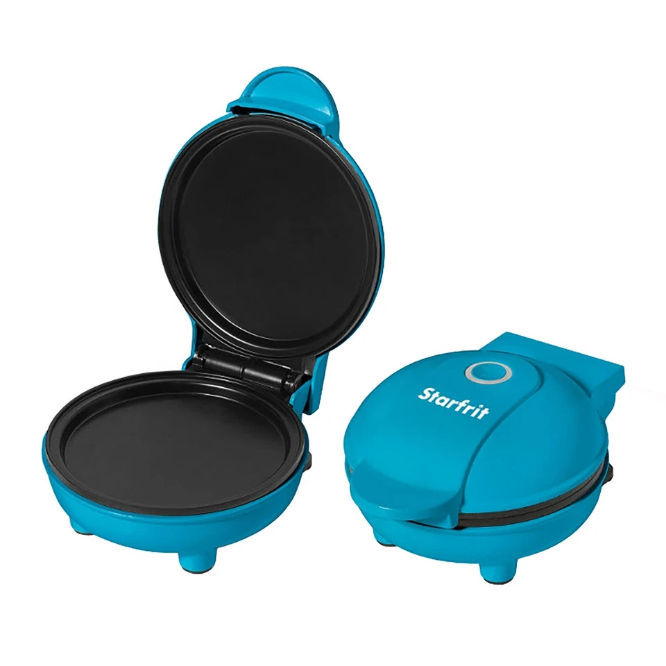 Starfrit 024724-006-0000 4-In. Electric Mini Pancake Maker Blue