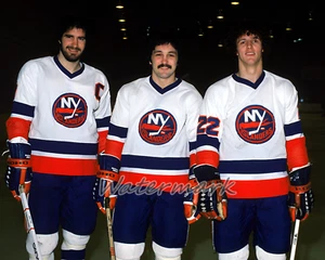 NHL 1979 New York Islanders Gilles Trottier & Bossy Color 8 X 10 Foto Foto Foto - Imagen 1 de 1