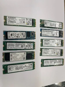 DISQUE DUR SSD M.2 SATA 256Go SSD LOT DE 10 / BON PLAN !!! OCCASION - Afbeelding 1 van 1