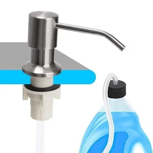 Pump Kitchen Sink Mounted Lotion Dispenser Dishwashing Liquid Soap Dispenser - Picture 1 of 15