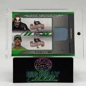 2021 WWE Undisputed The Fiend Bray Wyatt / John Cena Green /50 Match Relic Patch - Picture 1 of 2