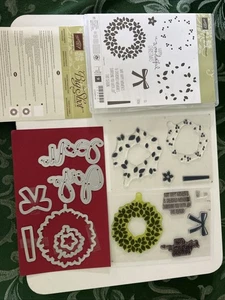 Juego de estampillas de guirnalda maravillosa y paquete de troqueles MARAVILLOSOS FRAMELITS Stampin Up - Imagen 1 de 6