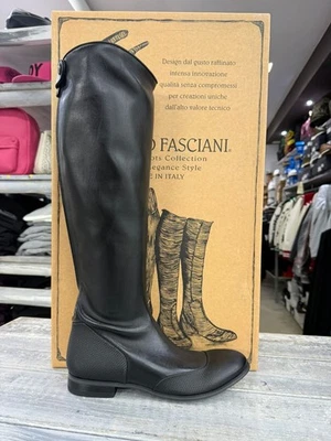 Alberto Fasciani 黑色骑行靴 尺寸 EU42 AF708 — 第 1/4 张图片