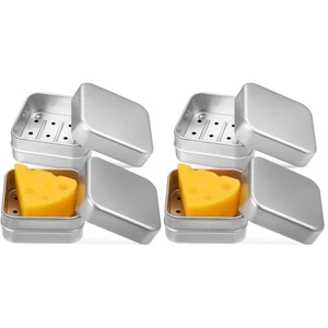 Juego de 2 Contenedores de Jabón de Viaje para Bebé Caja de Aluminio de Drenaje para Viajar - Imagen 1 de 12