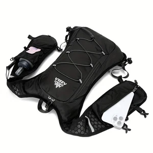 Lightweight Outdoor Hydration Backpack Reflective Sports Bag for Hiking Cycling - Picture 1 of 12