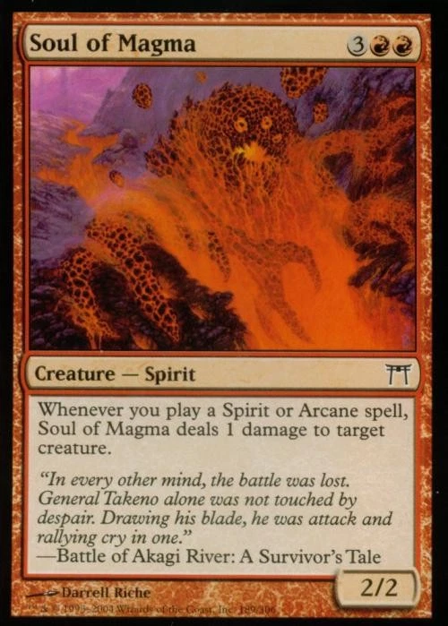 Soul of Magma - Medium Play MTG Champions of Kamigawa - Image 1 of 1