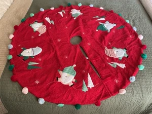 Weihnachtsbaum Rock 48" mit buntem Bommel Akzent - Bild 1 von 11