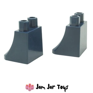 LEGO Minifigure Legs 2x NEW Dark Blue Lower Body Skirt Dress Pieces L18 - Picture 1 of 4
