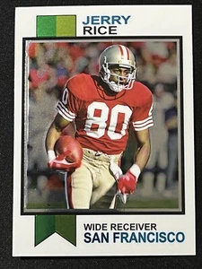 2023 Topps Composite Jerry Rice #1973-24 1973 Topps Insert San Francisco 49ers - Bild 1 von 2