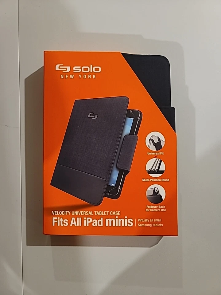 Solo Velocity UNIVERSAL TABLET CASE Black Fits iPad Minis|Small Samsung Tablets - Image 1 of 1
