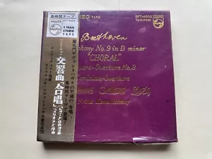 Beethoven Symphonie No. 9 "Choral" & Overtures Japan Reel 7 ½ ips 4-Track SEALED - Foto 1 di 3